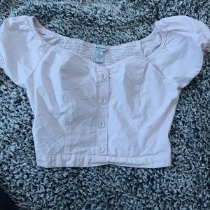 XS Arizona Jean Co Cropped Corset-Style Top